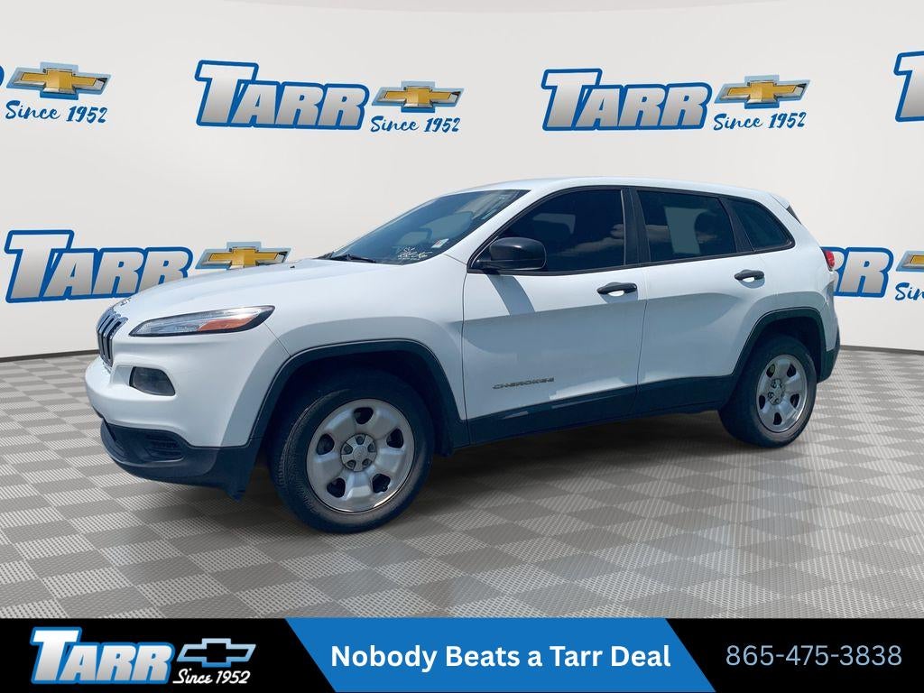 2015 Jeep Cherokee Sport in Bright White Cl — front three-quarter view