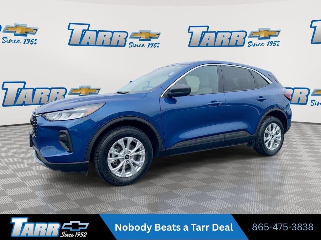 2023 Ford Escape Active in Atlas Blue Meta — front three-quarter view