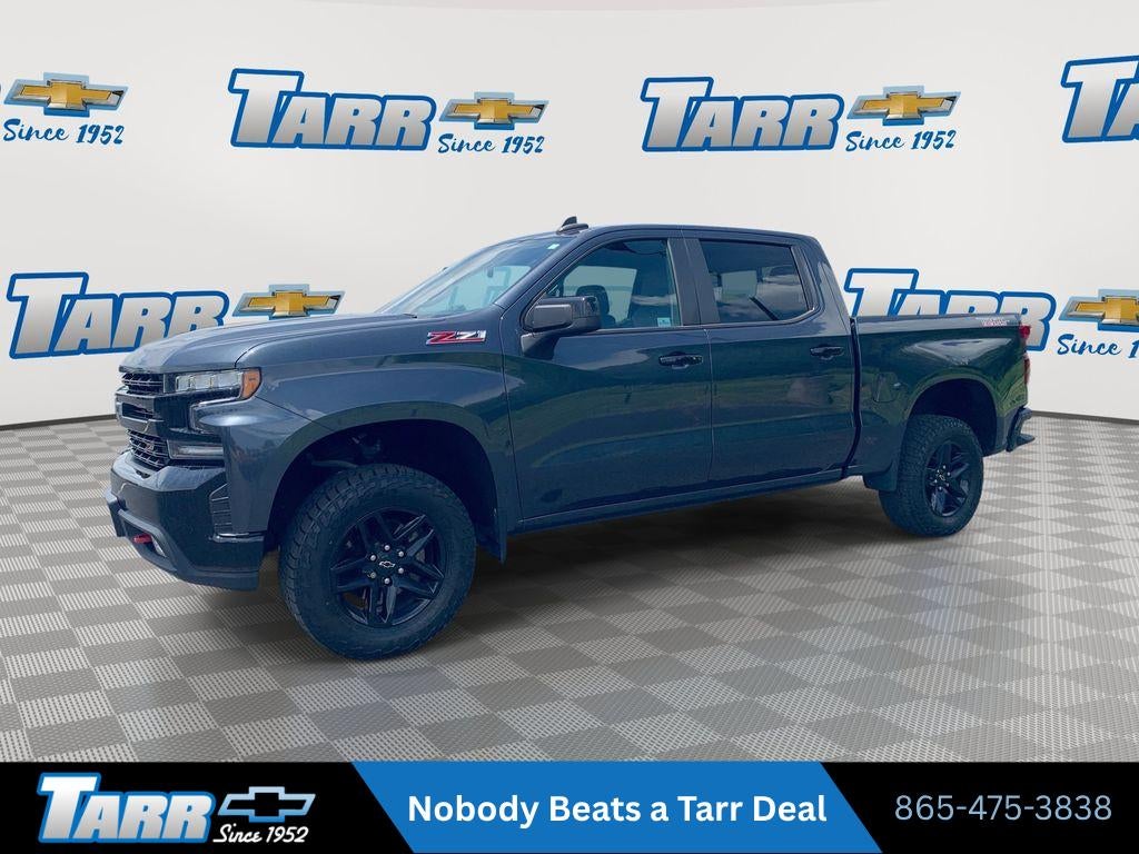 2021 Chevrolet Silverado 1500 LT Trail Boss in Shadow Gray Metallic — front three-quarter view