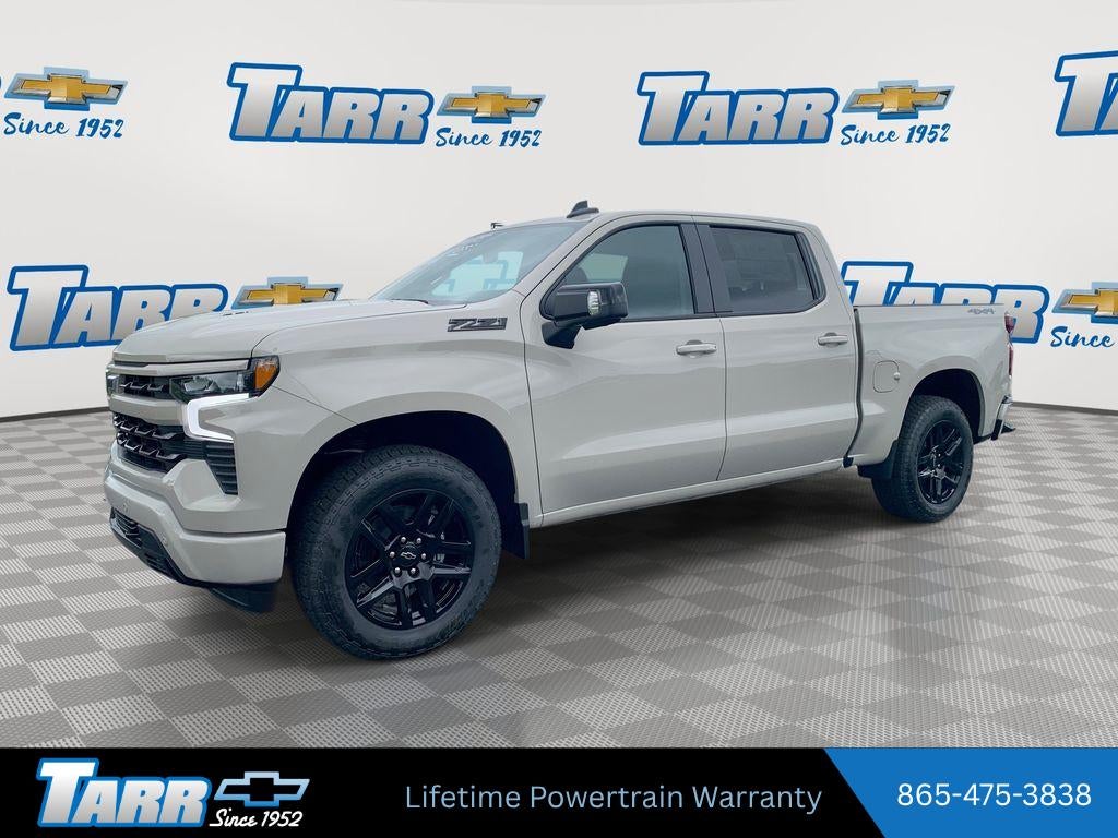 2026 Chevrolet Silverado 1500 RST in White Sands — front three-quarter view