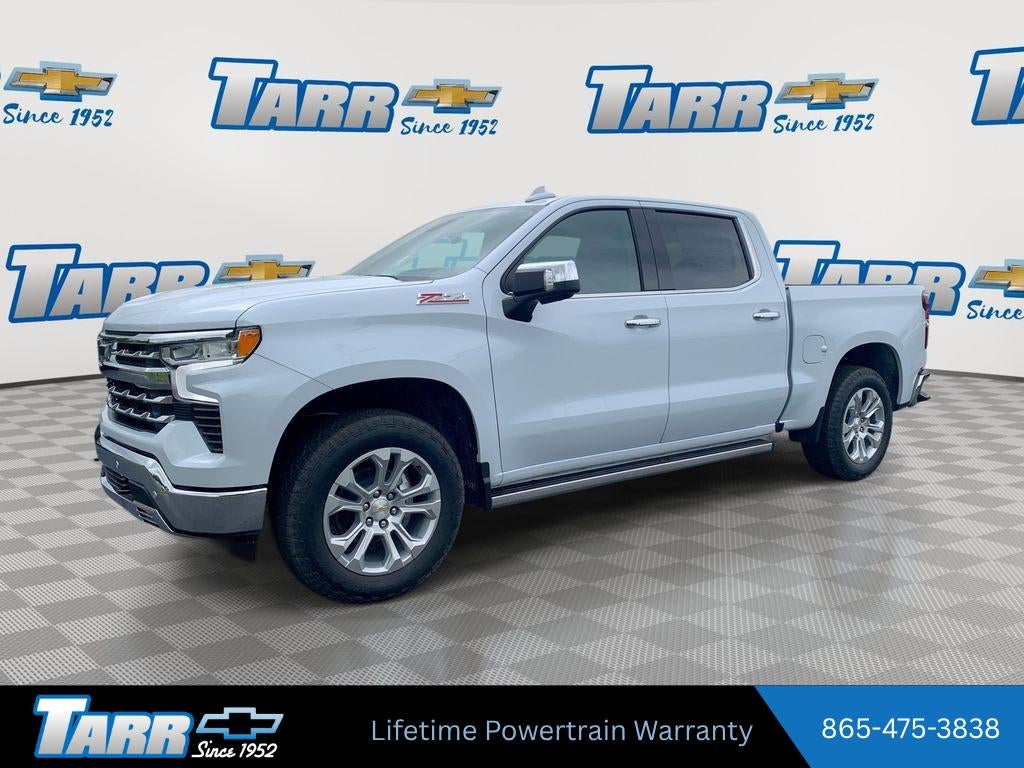 2026 Chevrolet Silverado 1500 LTZ in Polar White Tricoat — front three-quarter view