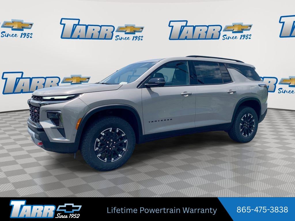 2026 Chevrolet Traverse Z71 in Sandstone Gray — front three-quarter view