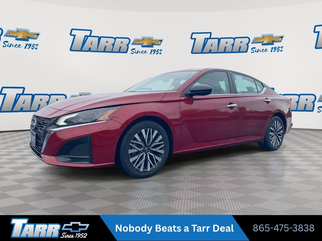 2024 Nissan Altima 2.5 SV in Red — front three-quarter view