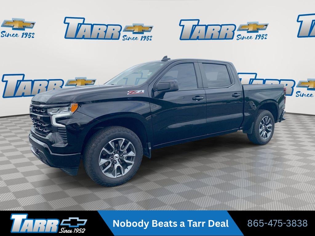 2022 Chevrolet Silverado 1500 RST in Black — front three-quarter view