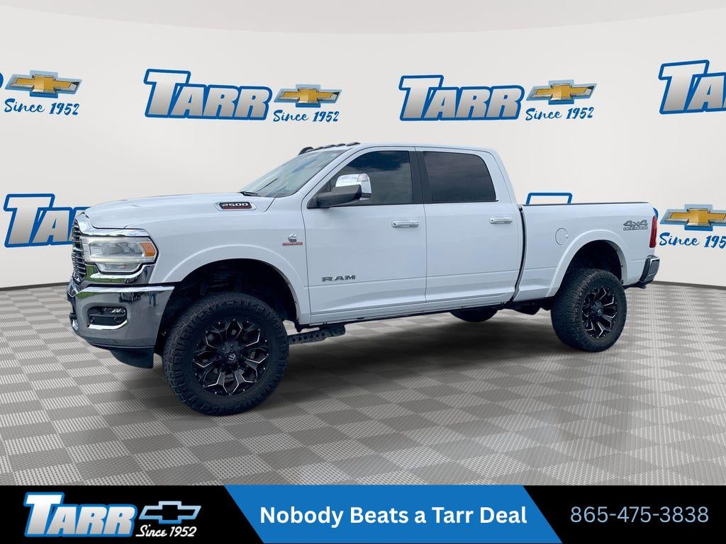 2021 RAM 2500 Laramie in Bright White Cl — front three-quarter view