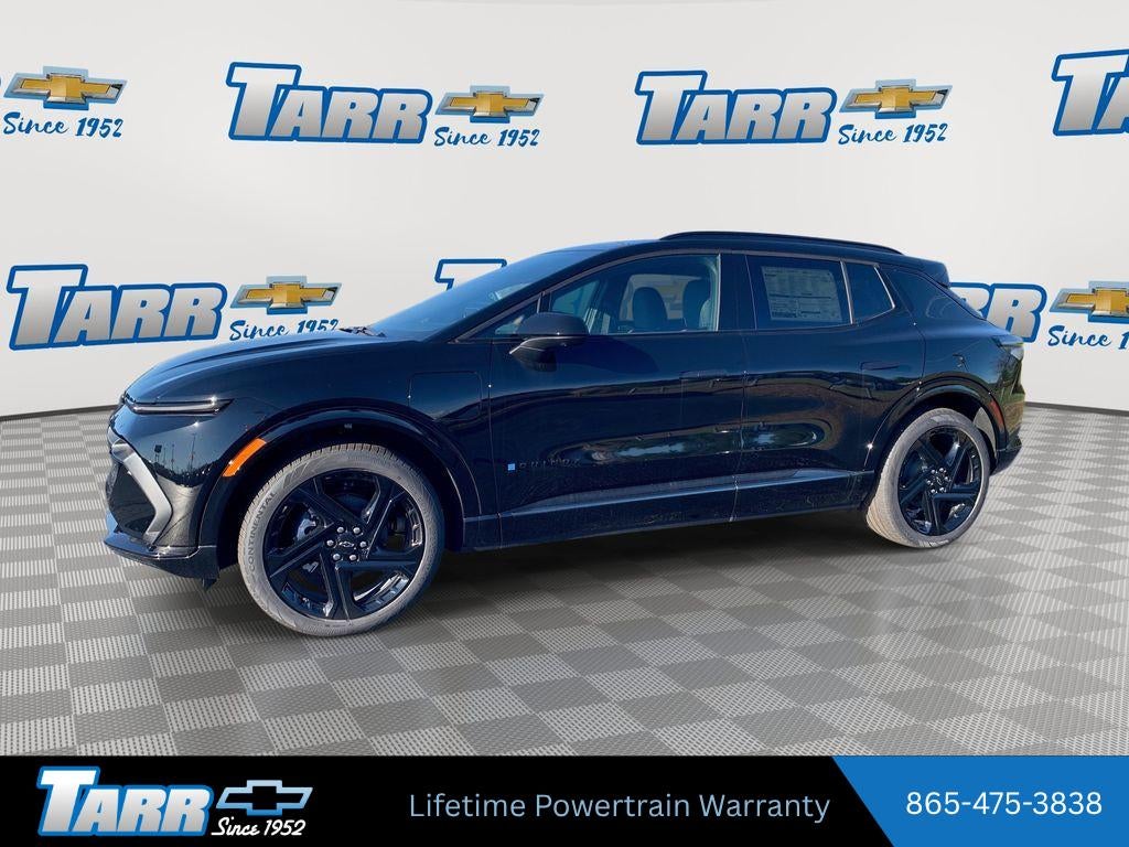 2026 Chevrolet Equinox EV RS in Black — front three-quarter view