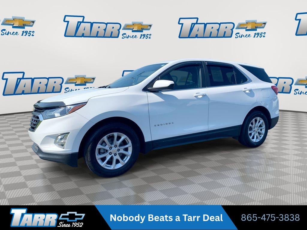 2021 Chevrolet Equinox LT in Summit White — front three-quarter view
