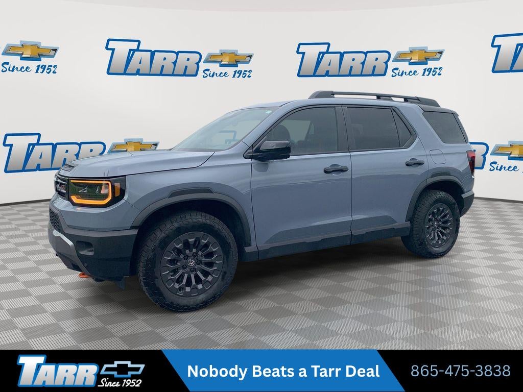 2026 Honda Passport TrailSport in Grey — front three-quarter view