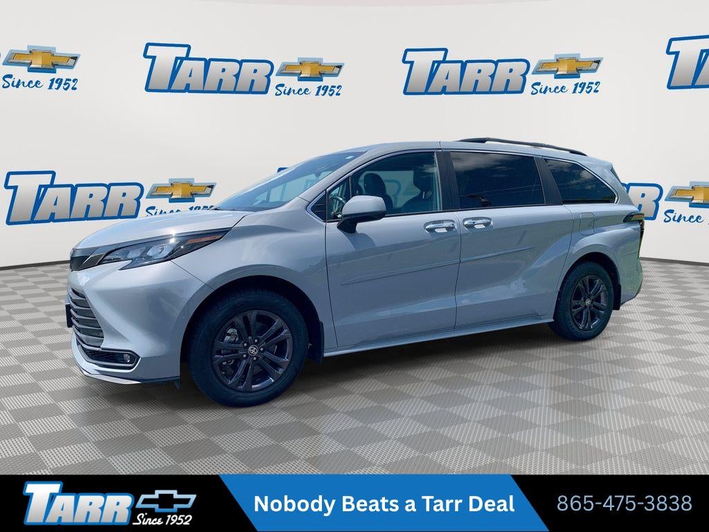 2024 Toyota Sienna LE in Cement — front three-quarter view
